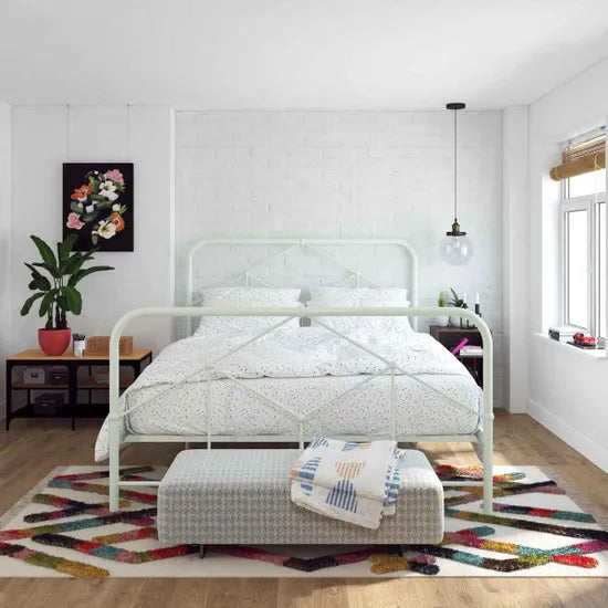 Dorel NG Francis Farmhouse Metal Bed King Size-Better Bed Company
