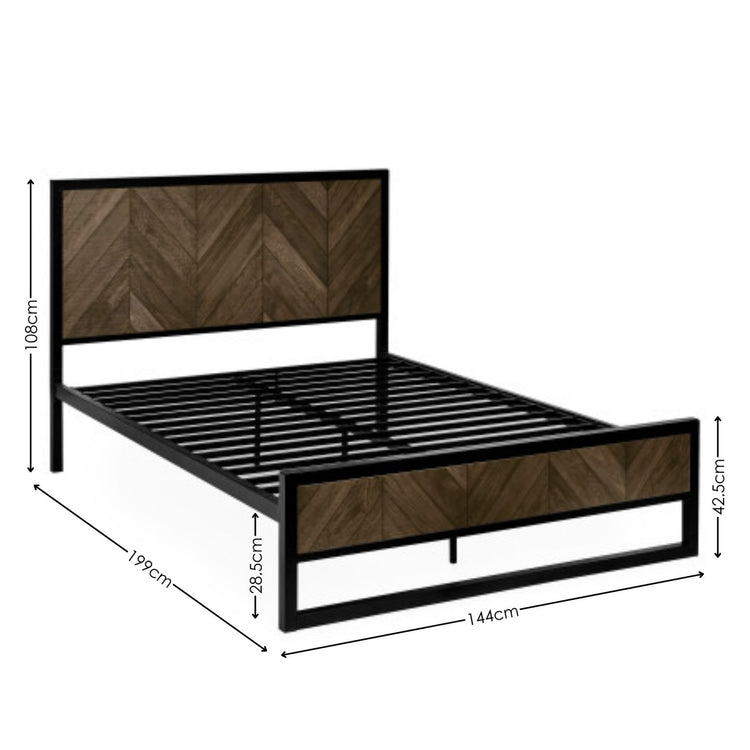 Julian Bowen Harrison Herringbone Bed