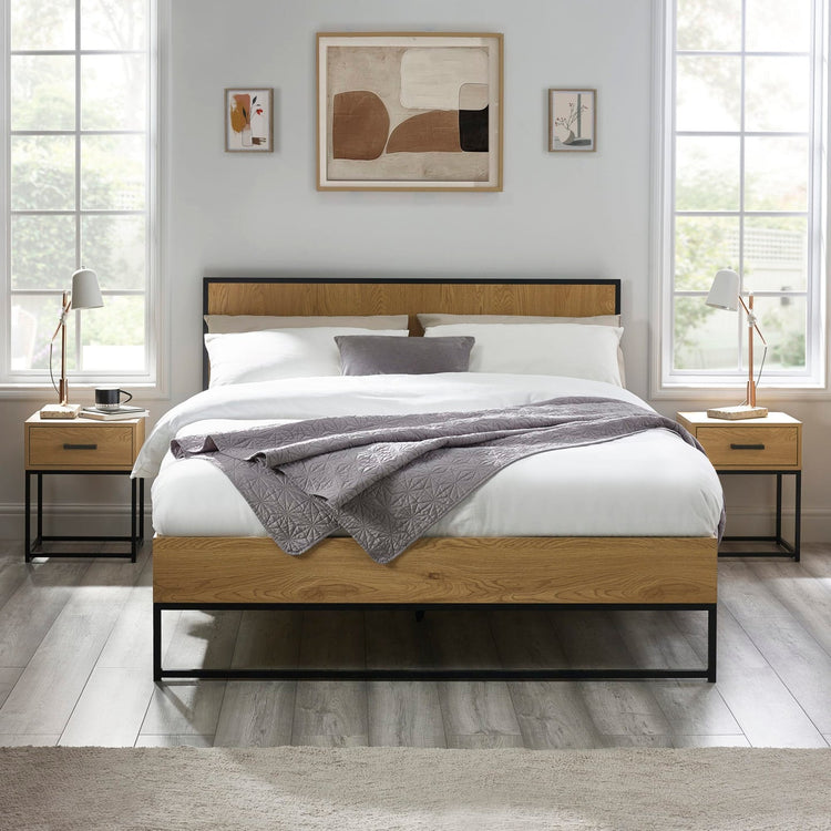 Julian Bowen Harlow 1 Drawer Bedside-Better Bed Company