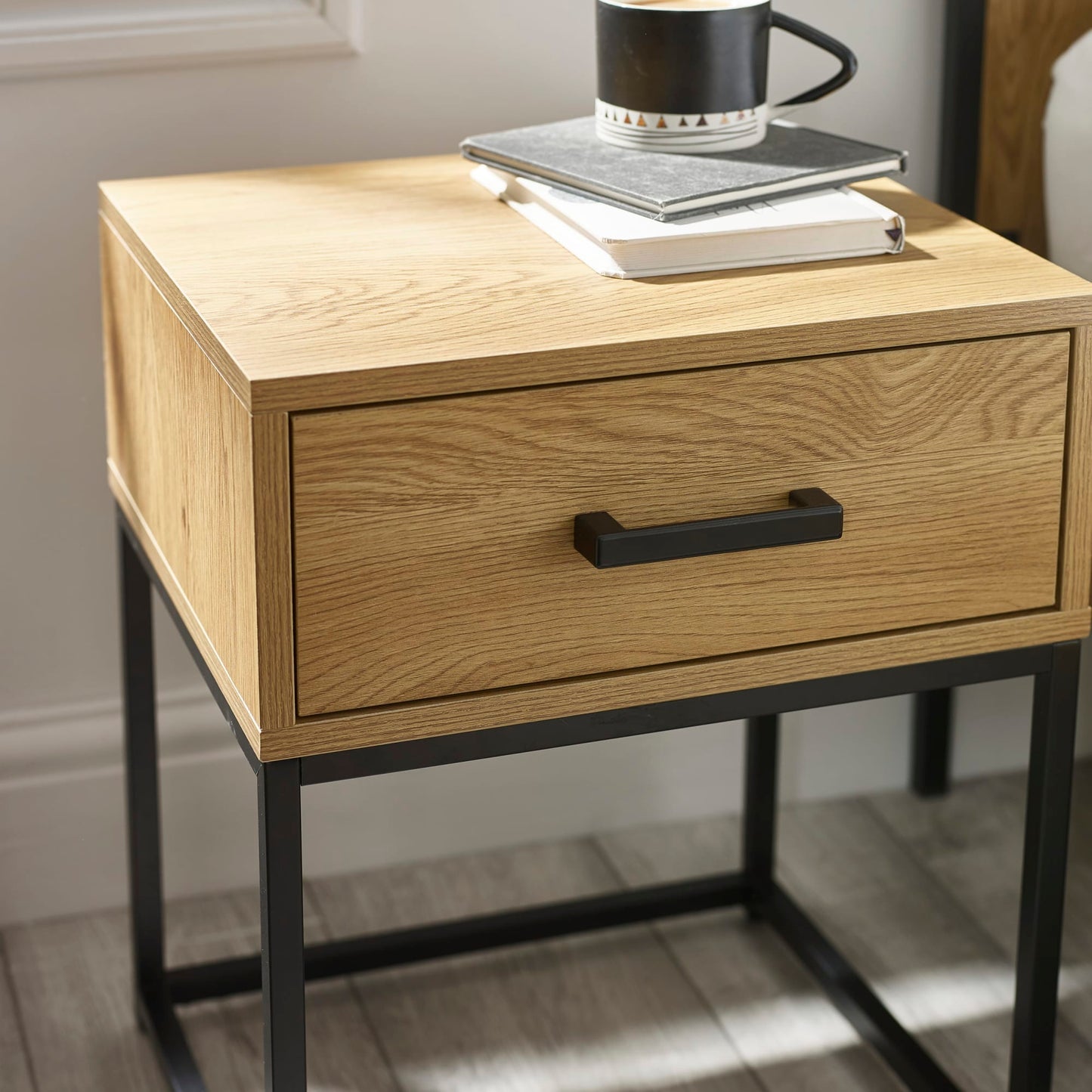 Julian Bowen Harlow 1 Drawer Bedside-Better Bed Company