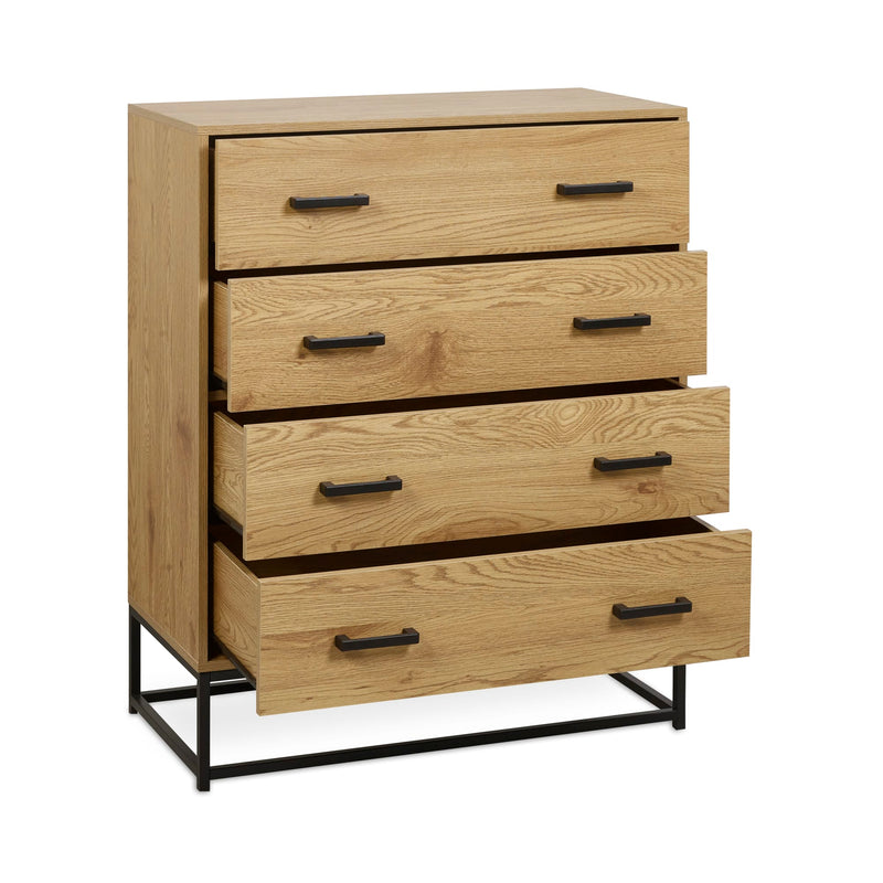 Julian Bowen Harlow 4 Drawer Chest-Better Bed Compnay