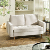 Julian Bowen Henrietta 2 Seater Sofa-Beige-Better Bed Company