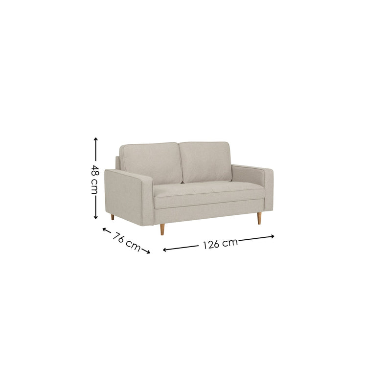 Julian Bowen Henrietta 2 Seater Sofa-Beige-Better Bed Company