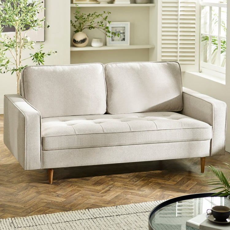 Julian Bowen Henrietta 3 Seater Sofa-Beige-Better Bed Company