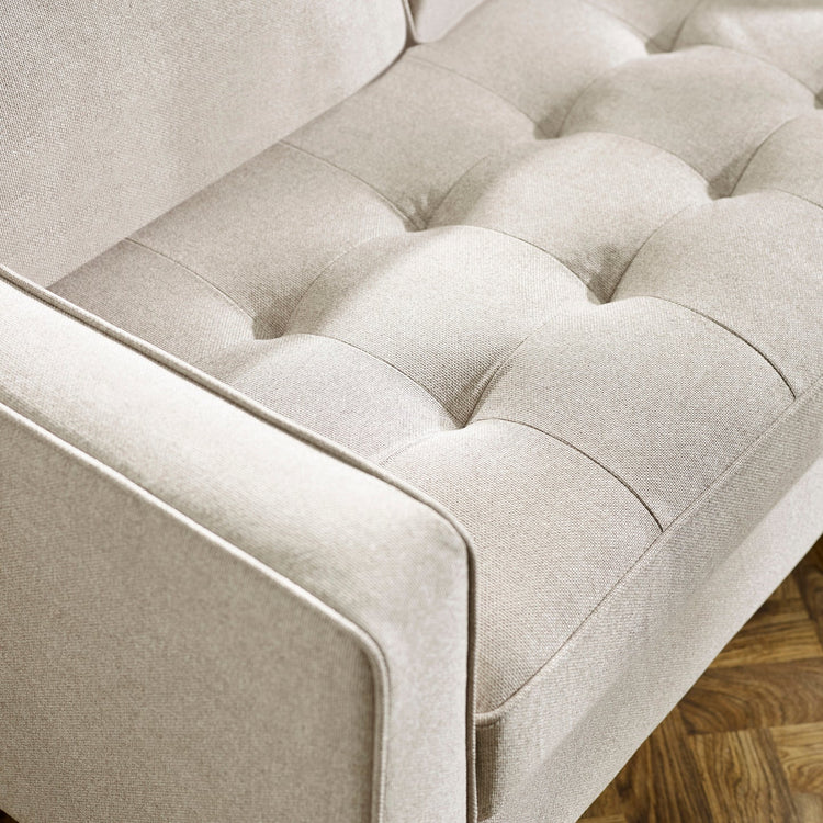 Julian Bowen Henrietta 3 Seater Sofa-Beige-Better Bed Company