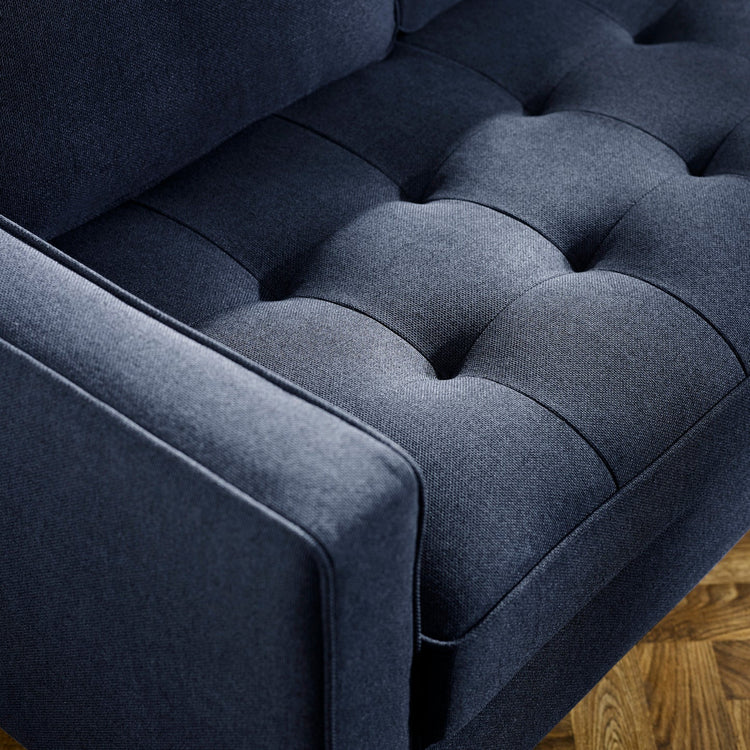 Julian Bowen Henrietta 3 Seater Sofa-Blue-Better Bed Company