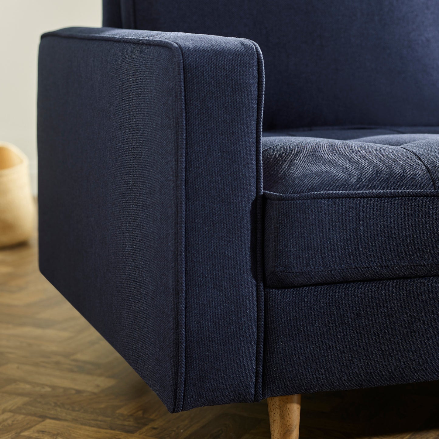 Julian Bowen Henrietta 3 Seater Sofa-Blue-Better Bed Company