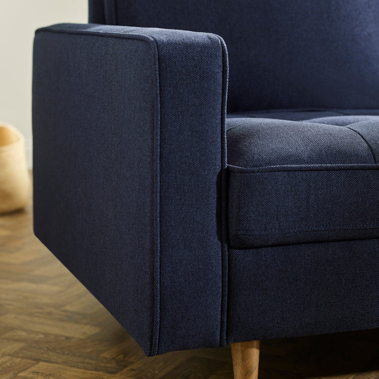Julian Bowen Henrietta 3 Seater Sofa-Blue-Better Bed Company