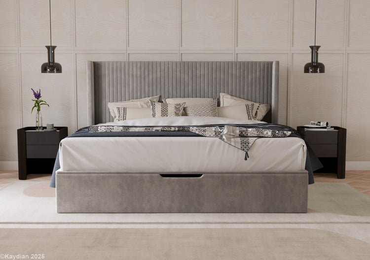 Kaydian Hartley ottoman bed-Grey-Better Bed Company