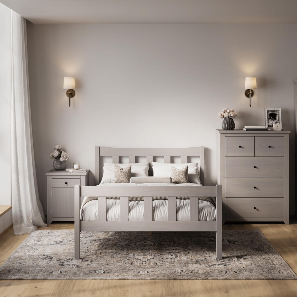 LPD Furniture Havana Pine Bed Grey-Better Bed Company