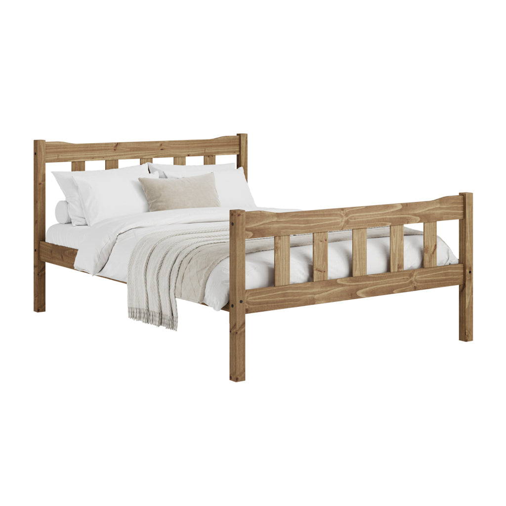 LPD Furniture Havana Pine Bed Pine From Front-Better Bed Company