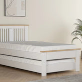 Flintshire Hendre Guest Bed White And Oak-Better Bed Company