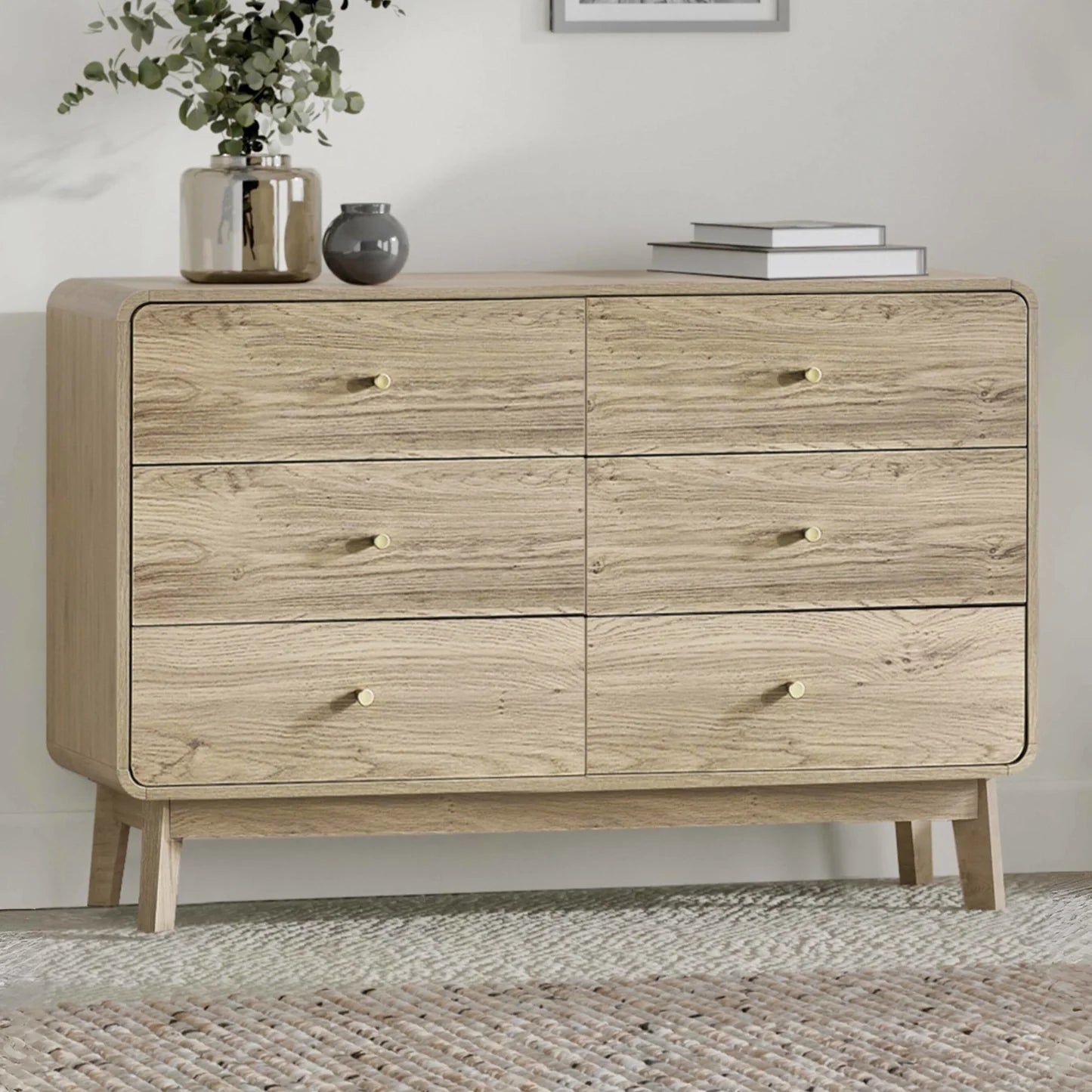 Julian Bowen Ingrid 6 Drawer Dresser-Better Bed Company
