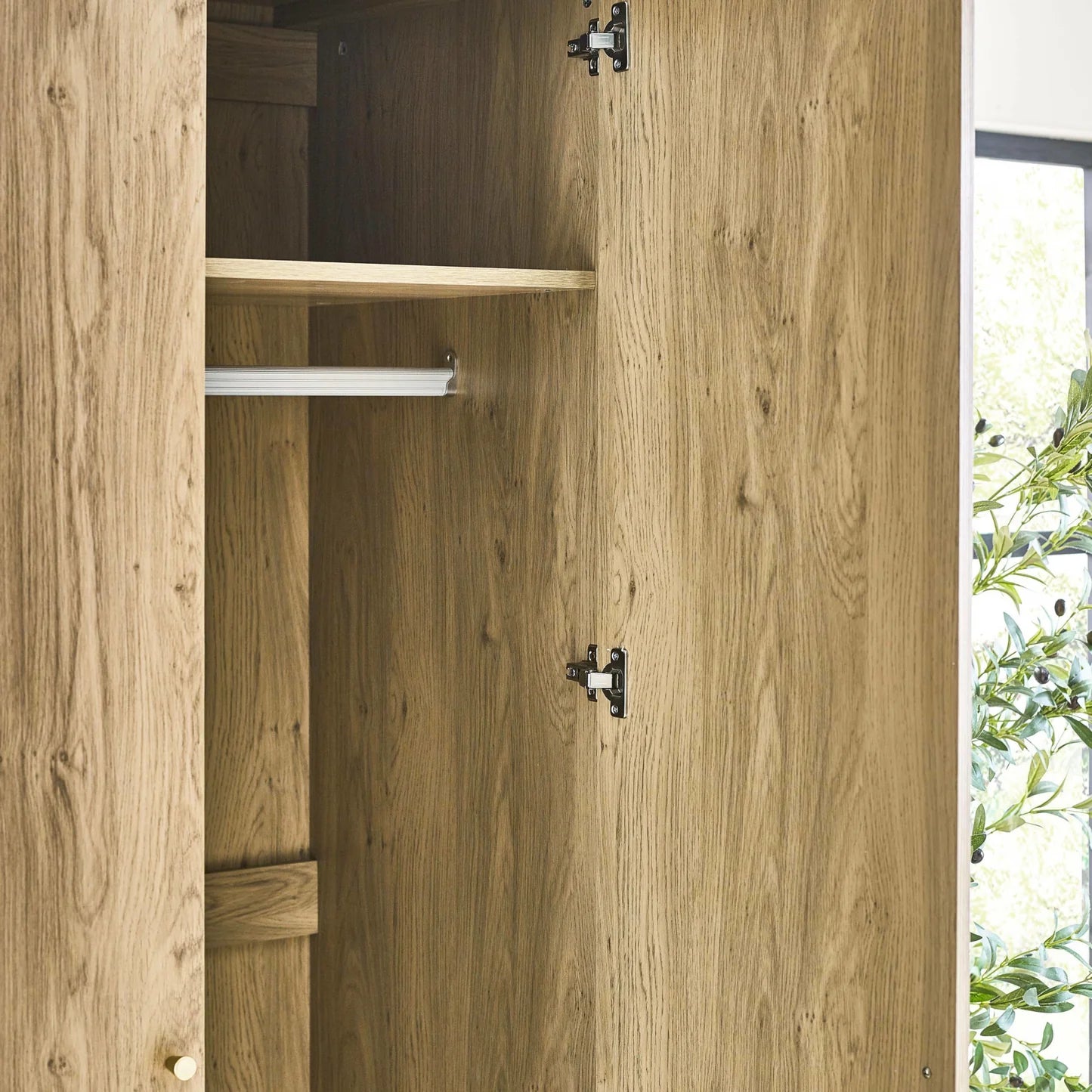 Julian Bowen Ingrid 2 Door Wardrobe-Better Bed Company