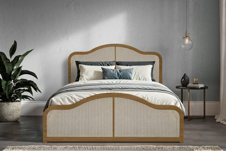 Emporia Beds Kensington Wooden Rattan Ottoman Bed-Better Bed Company