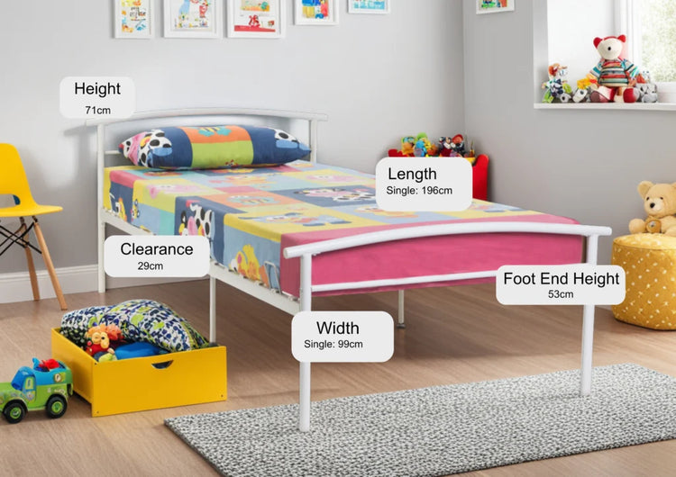 Wholesale Beds Kieran Metal Bed Dimensions-Better Bed Company