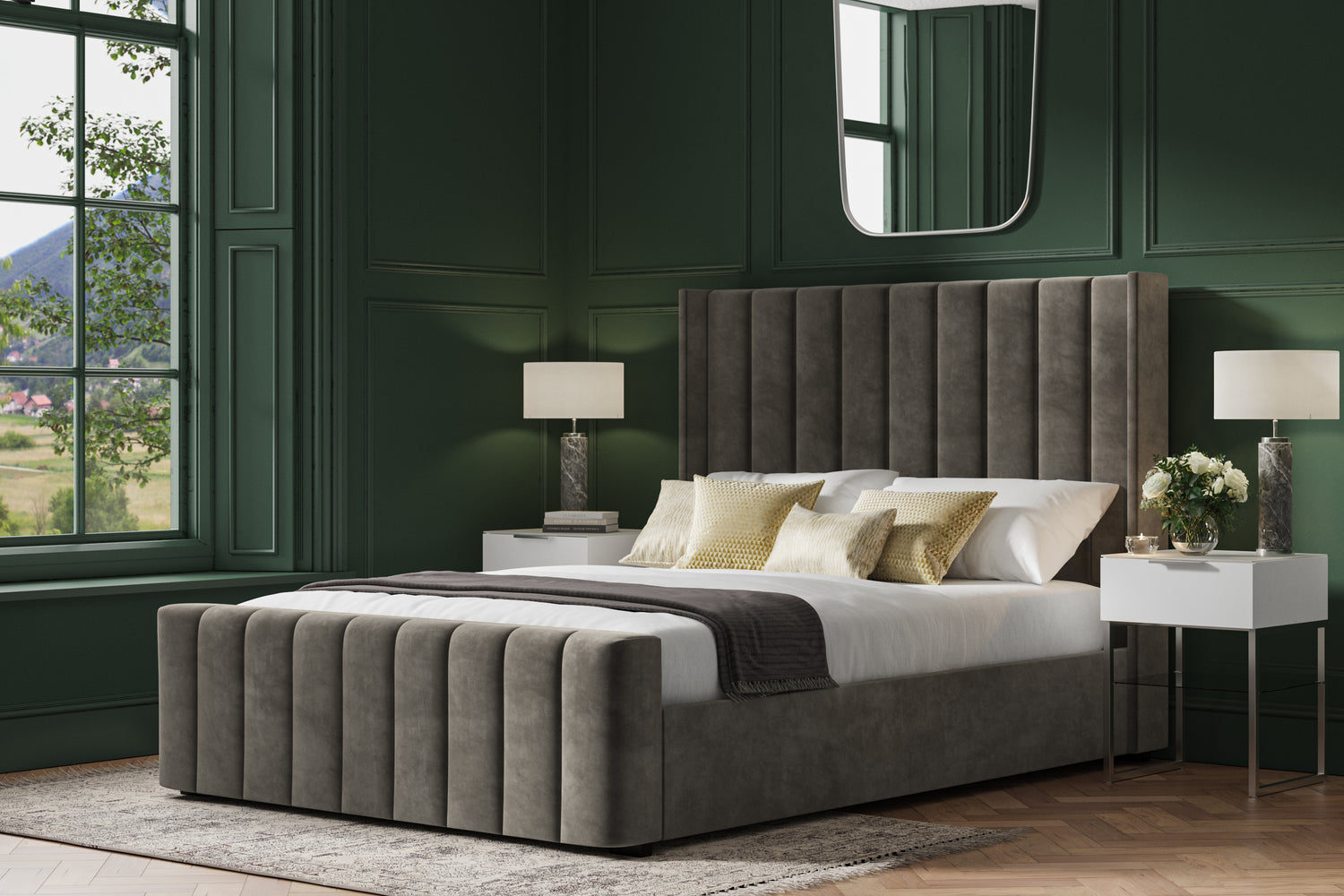 Berkshire Ottoman Bed Mid Grey-Better Bed Company