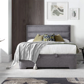 Kaydian Kirkby Marbella Grey Ottoman Bed-Better Bed Company