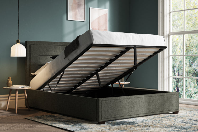 Emporia Beds Knightsbridge Ottoman Bed Grey-Better Bed Company