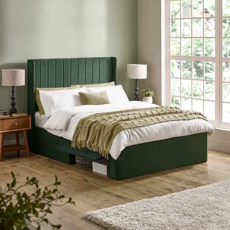 Julian Bowen Leila Storage Bed-Green-Better Bed Company