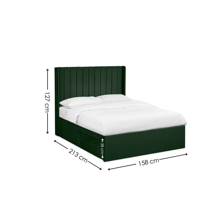 Julian Bowen Leila Storage Bed-Green-Better Bed Company