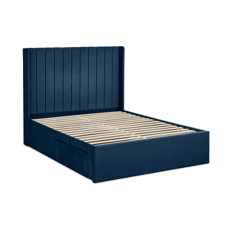 Julian Bowen Leila Storage Bed-Blue-Better Bed Company