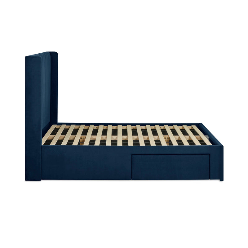 Julian Bowen Leila Storage Bed-Blue-Better Bed Company
