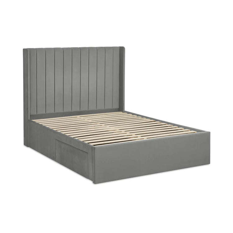 Julian Bowen Leila Storage Bed-Grey-Better Bed Company