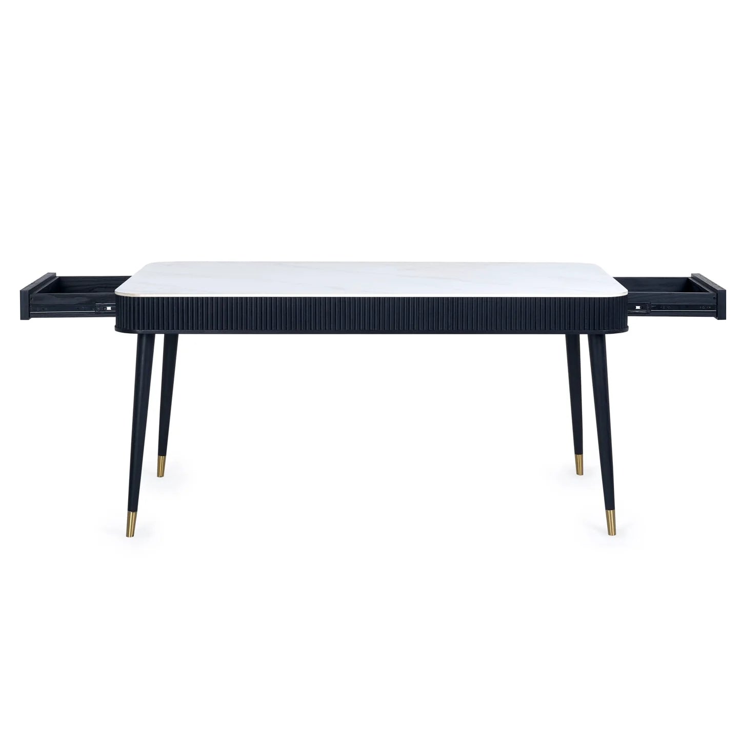 Julian Bowen Louis Dining Table With Drawers From Other Side-Better Bed Company