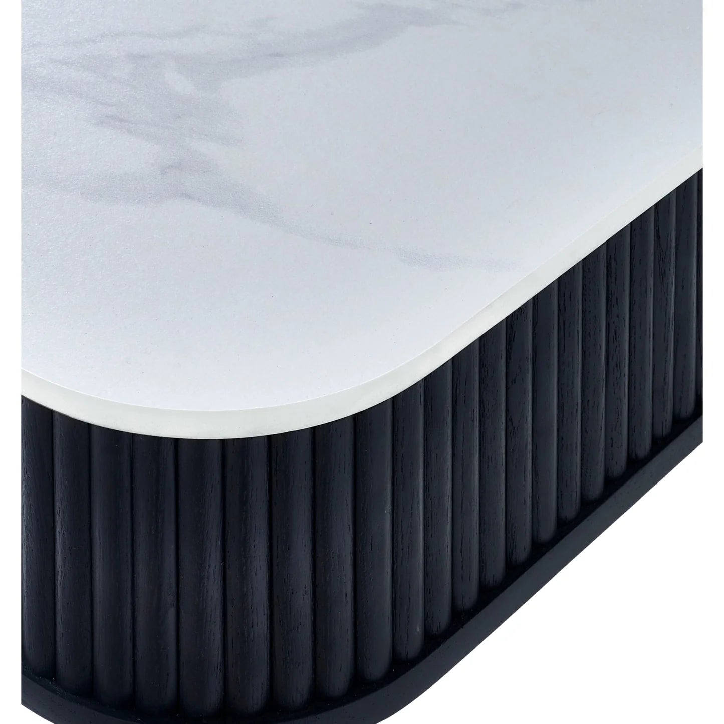 Julian Bowen Louis Dining Table With Drawers Corner Flute Detail-Better Bed Company