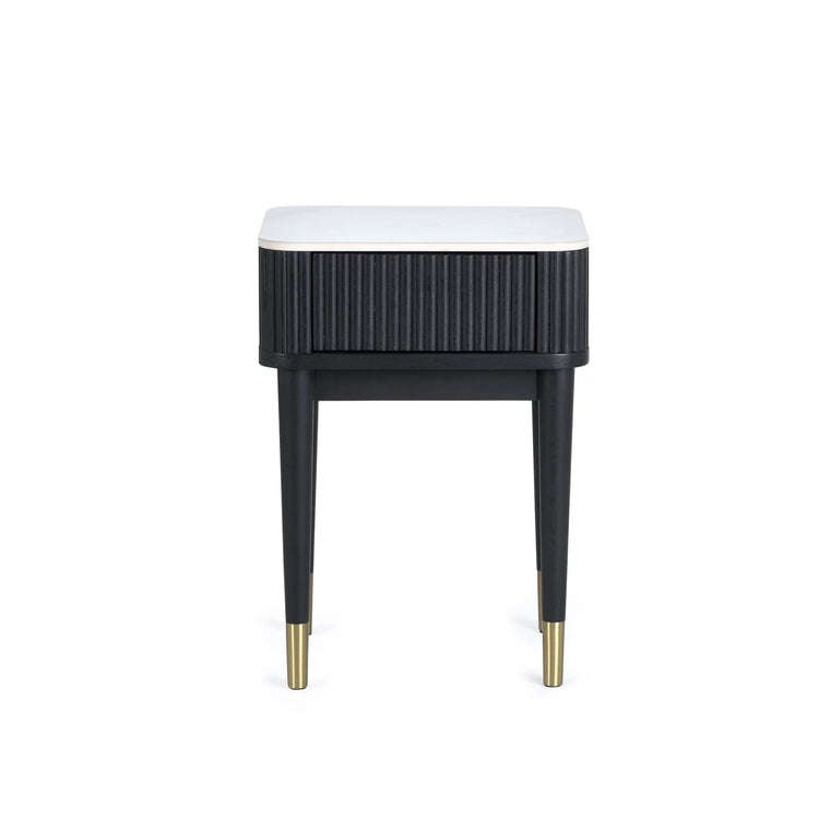 Julian Bowen Louis Lamp Table With Drawer From Side-Better Bed Company