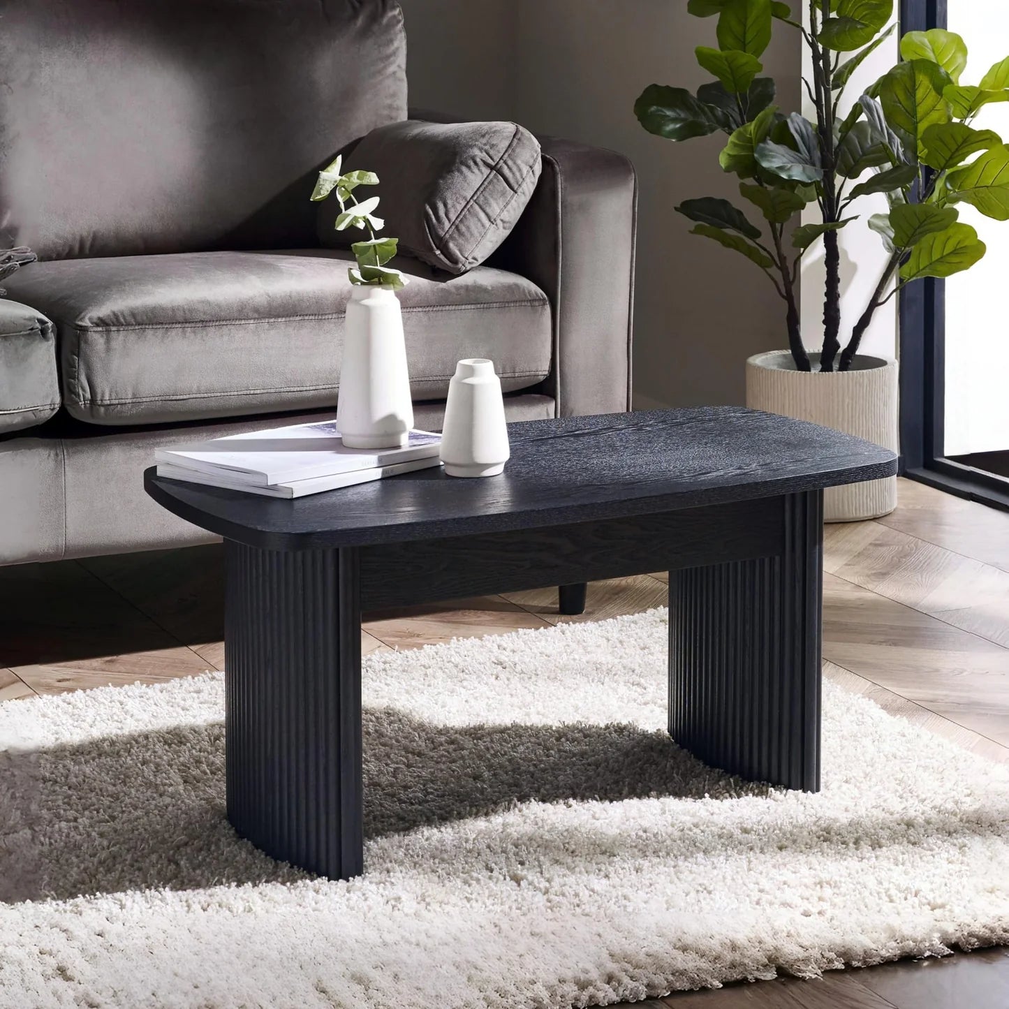 Julian Bowen Louis Compact Coffee Table Black-Better Bed Company