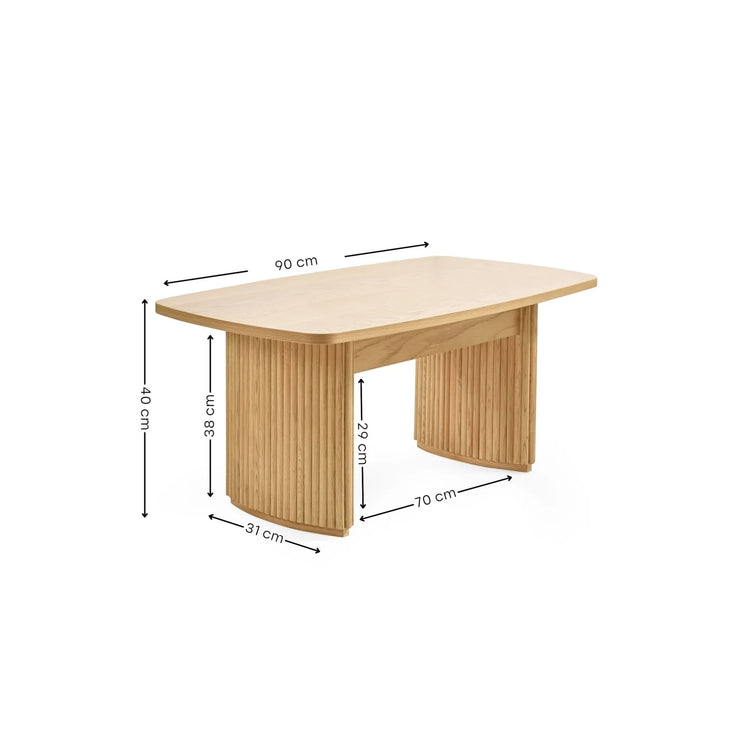 Julian Bowen Louis Compact Coffee Table Size-Better Bed Company