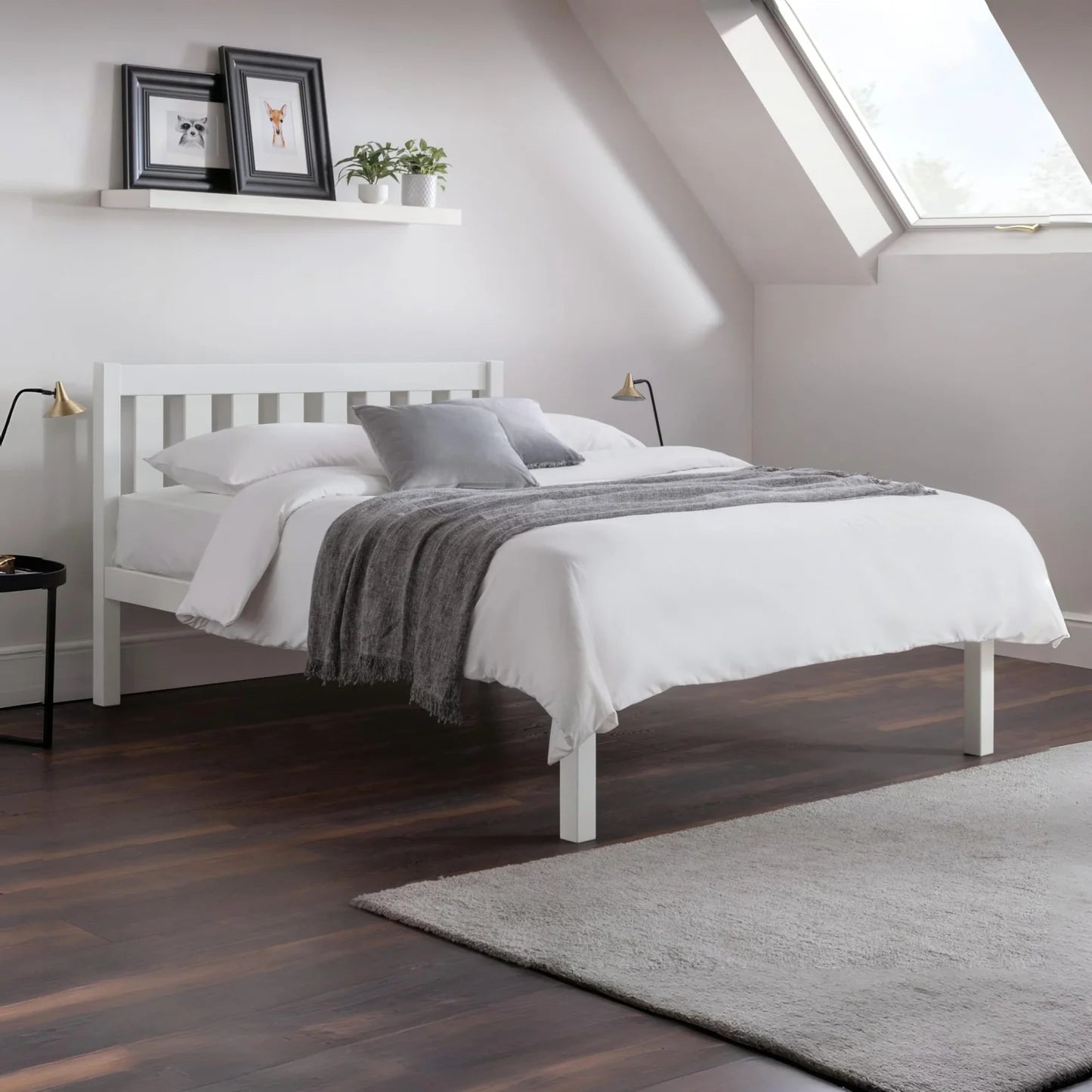 Julian Bowen Luna Bed White Double-Better Bed Company