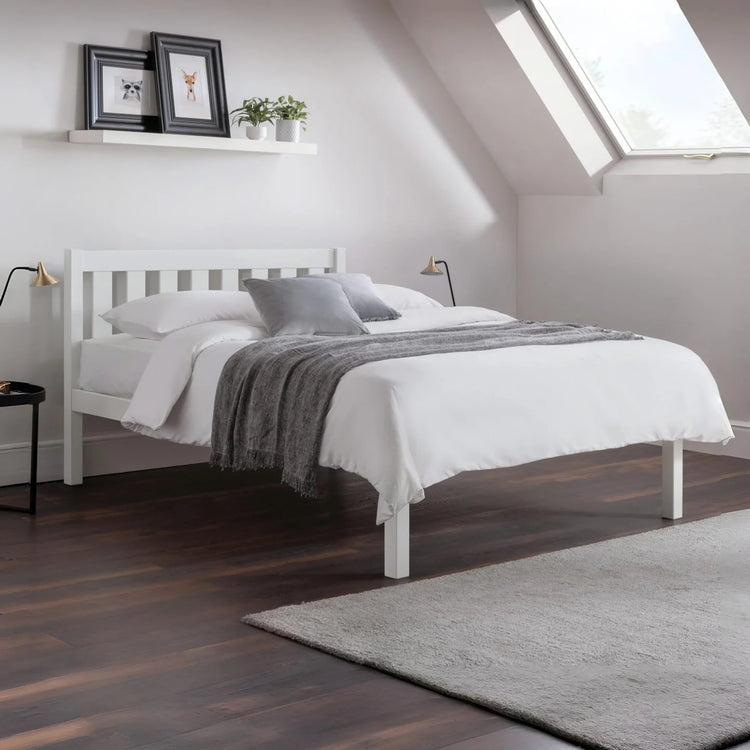 Julian Bowen Luna Bed White Double-Better Bed Company