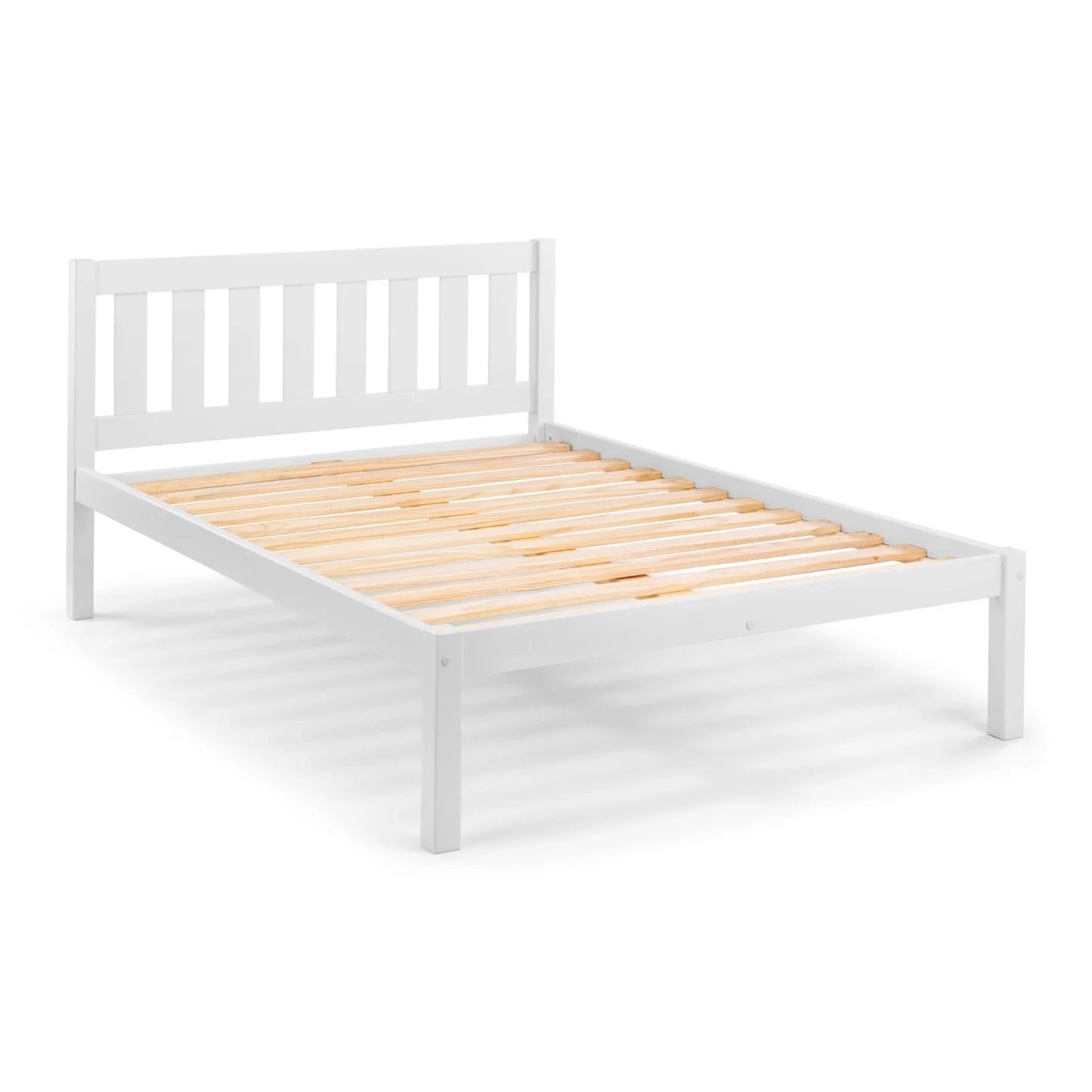 Julian Bowen Luna Bed White Double Slats-Better Bed Company