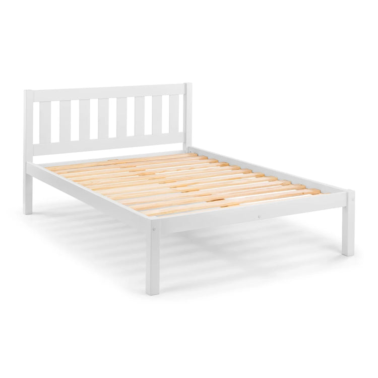 Julian Bowen Luna Bed White Double Slats-Better Bed Company