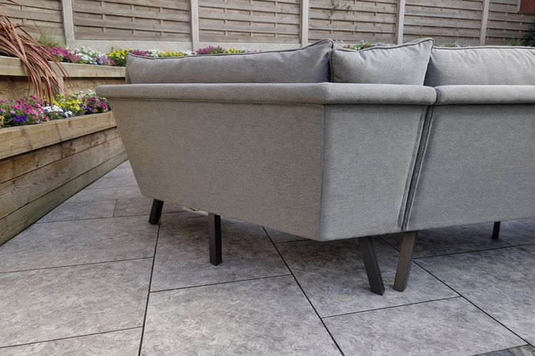 Signature Weave Luna U shape fabric sofa with Gas Fire Pit Table-Better Bed Company