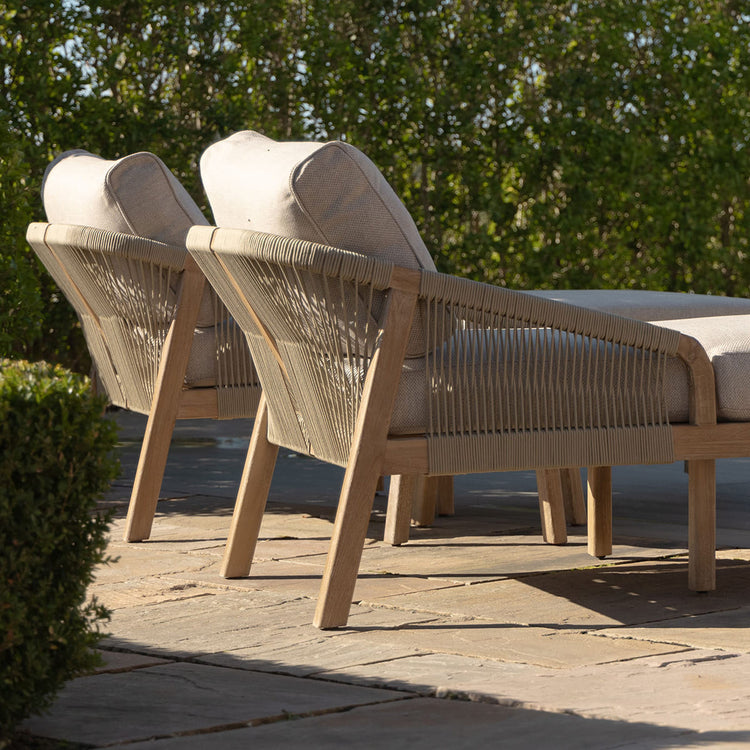Maze Martinique Double Sunlounger Set From Another View From The Back-Better Bed Company