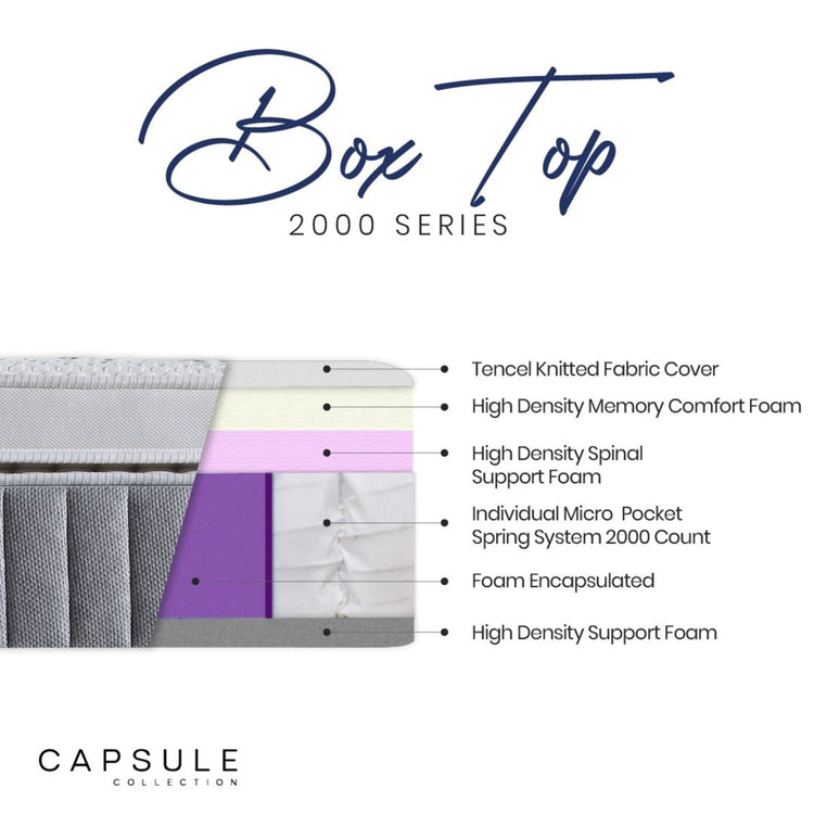 Julian Bowen Capsule 2000 Box Top Mattress-Better Bed Company