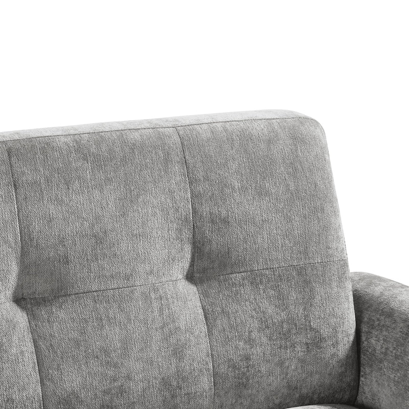 Julian Bowen Monza Sofabed Dove Grey Back Cushion Close Up-Better Bed Company