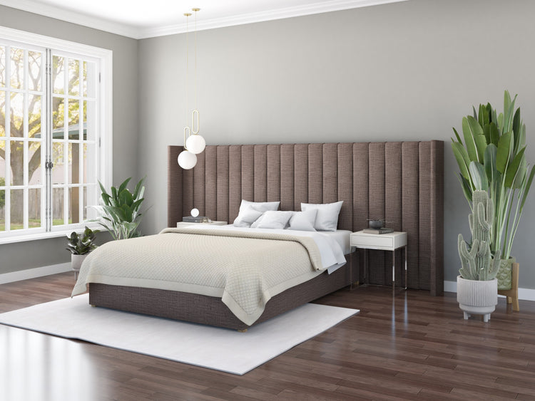Aspire Grandeur Fabric Ottoman Bed-Malham Weave-Slate-Better Bed Company