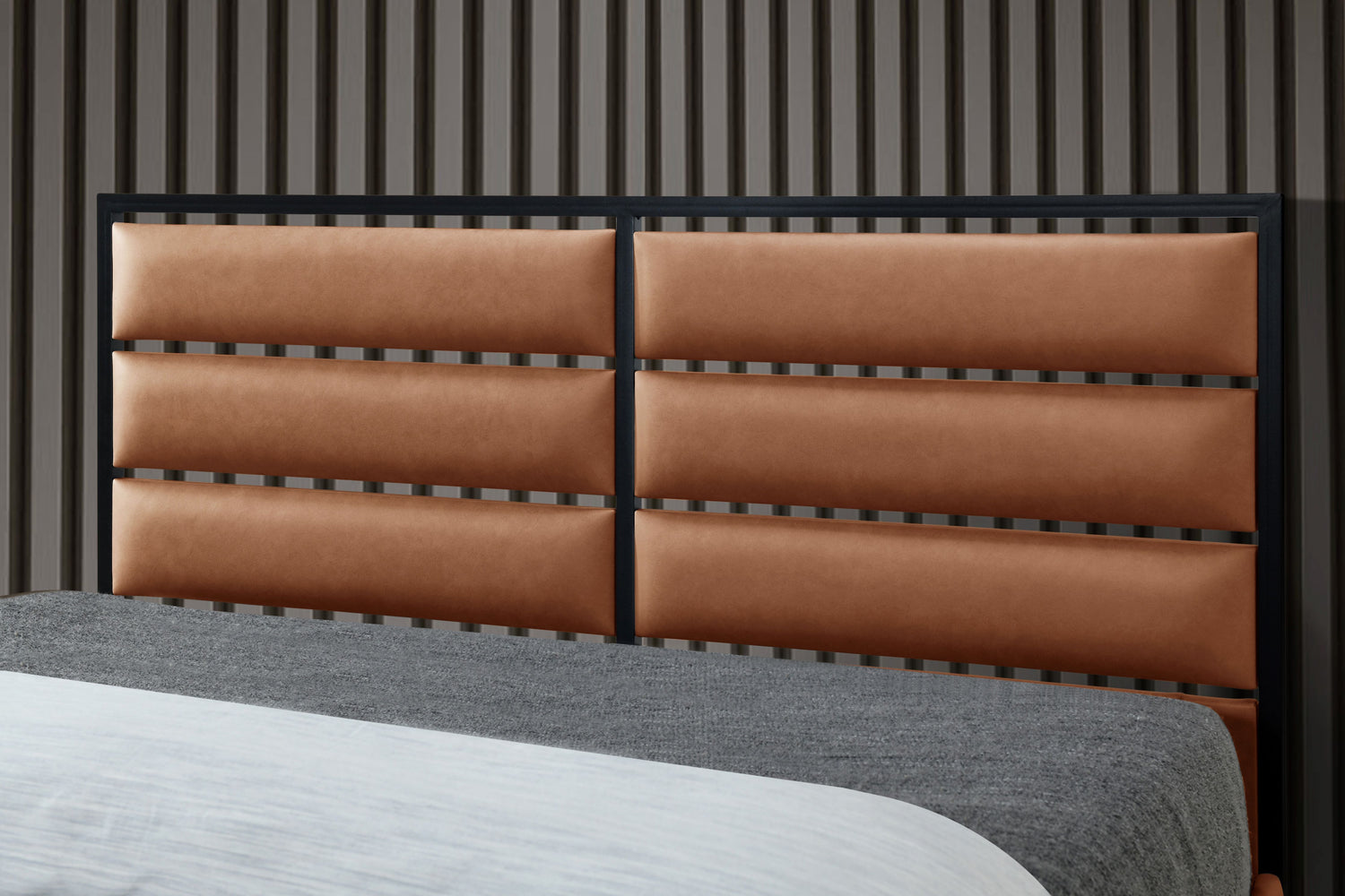 Flintshire Marford Bed Frame Tan Headboard-Better Bed Company