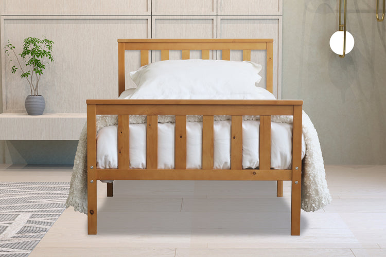 Flintshire Marnel Bed Frame Oak-Better Bed Company