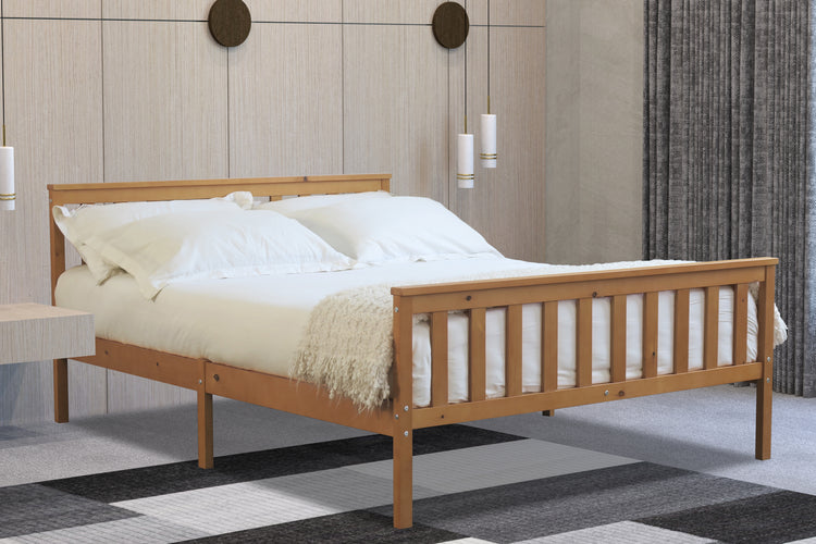 Flintshire Marnel Bed Frame Oak King Size-Better Bed Company