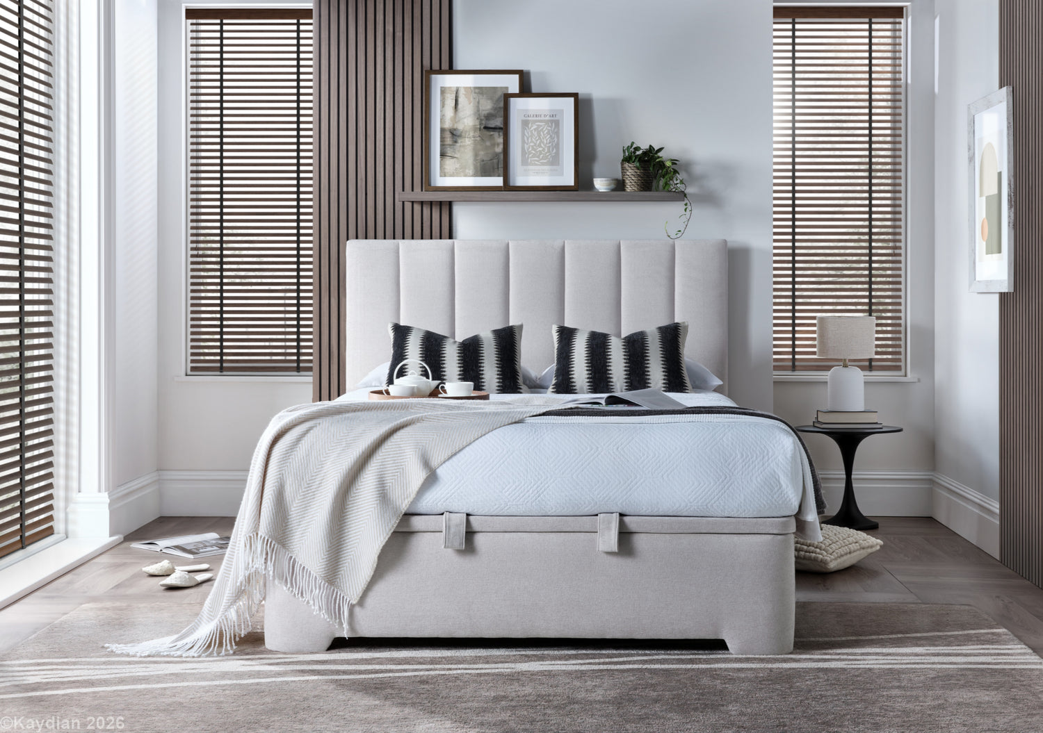 Kaydian Medburn Maskat Clay Ottoman Bed-Better Bed Company