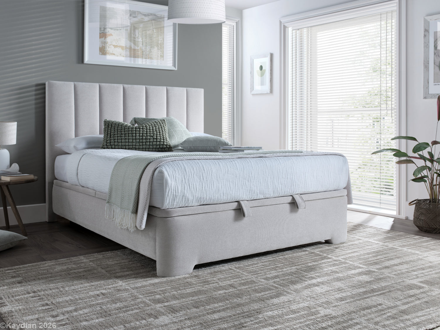 Kaydian Medburn Maskat Clay Ottoman Bed-Better Bed Company