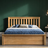 Emporia Beds Monaco Solid Oak Ottoman Bed-Better Bed Company