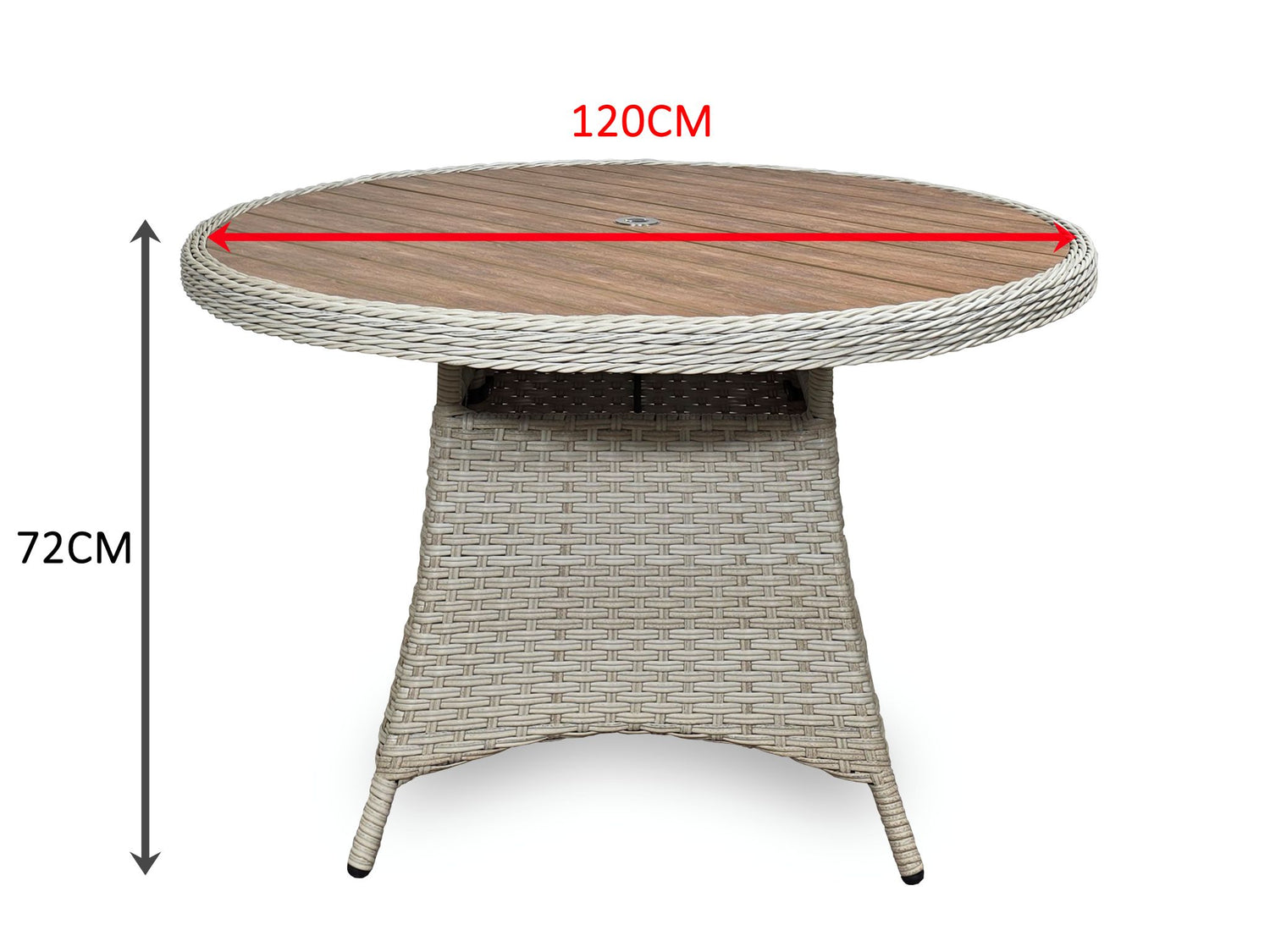 Signature Weave Northwood 4 Seat Dining Table Dimensions-Better Bed Company