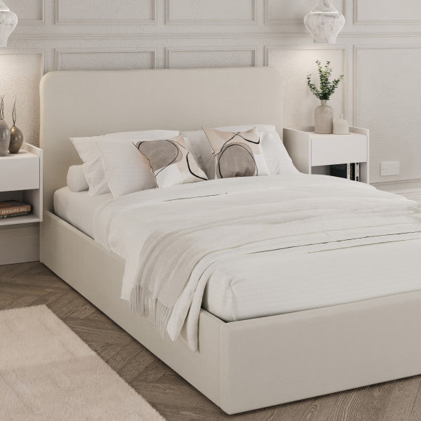 GFW Chiswick Side Lift Ottoman Bed Natural-Better Bed Company